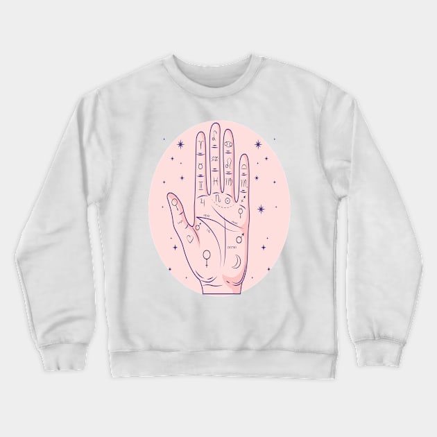 PALMISTRY Crewneck Sweatshirt by sineyas